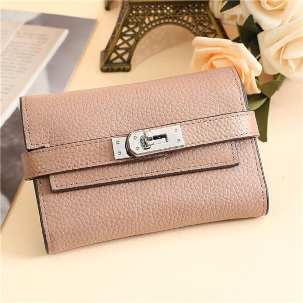 Women's Long Leather Wallet Button Wallet for Women Fashion Personality Clutch - Picture 2 of 5
